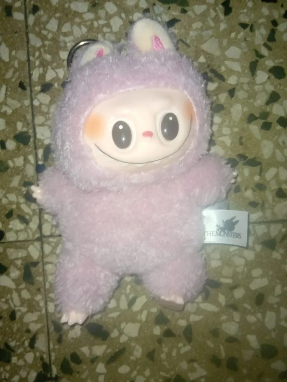 Plush Keychain - Pink Fuzzy Small Pet Toy